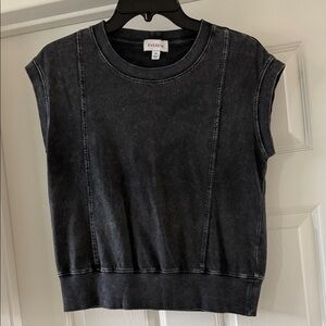 Evereve Charcoal Muscle Tee